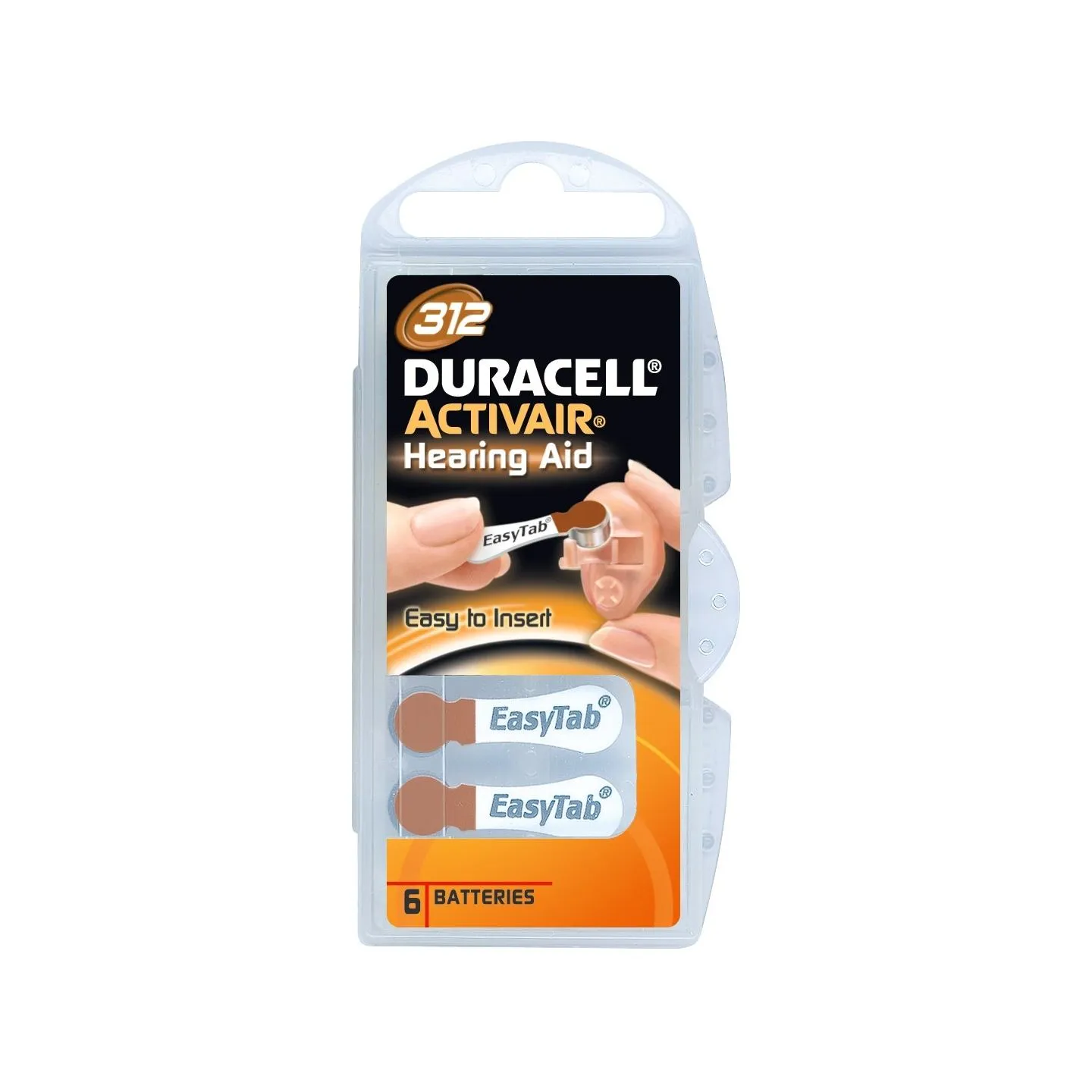 Duracell A312/DA312/ZL312 | Zinc air cells | 6 pc(s)