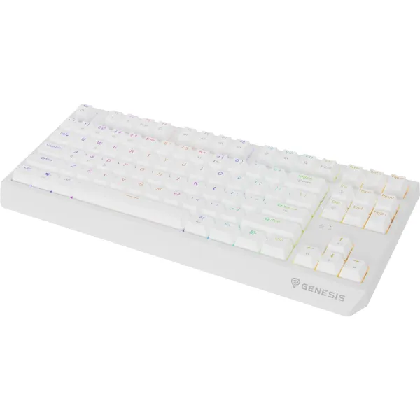 Genesis | THOR 230 | Mechanical Gaming Keyboard | Wireless | US | Outemu Red | White