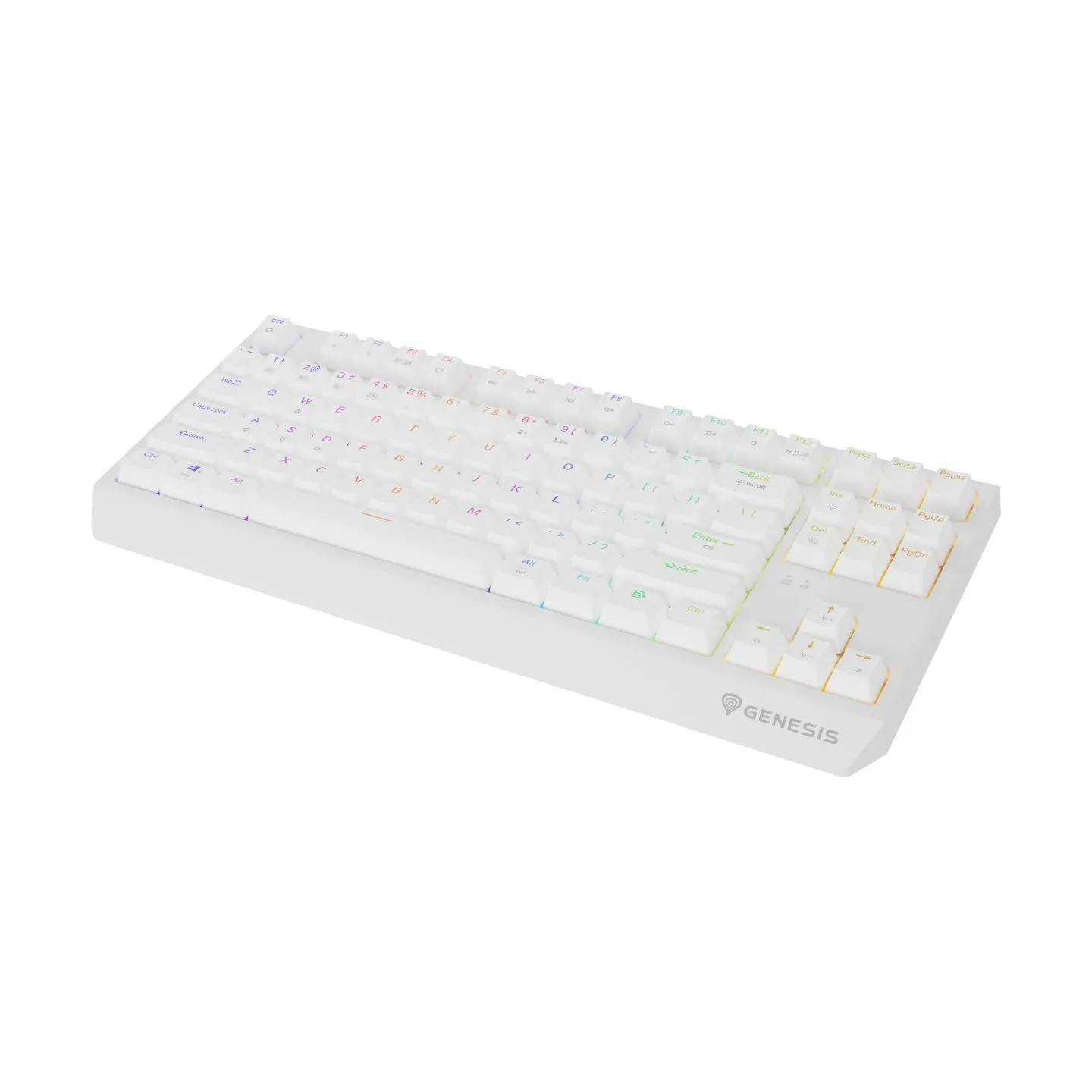 Genesis | THOR 230 | Mechanical Gaming Keyboard | Wireless | US | Outemu Red | White