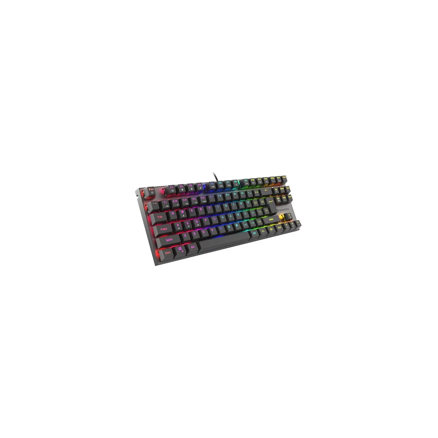 Genesis | THOR 303 TKL | Gaming Keyboard | Wired | Mechanical | RGB LED light | US | Replaceable "HOT SWAP" Switches