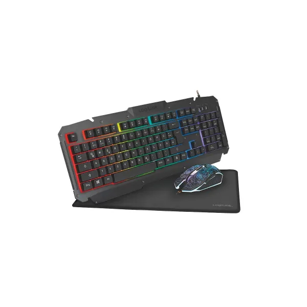 Logilink | Gaming-Set, keyboard, mouse and mouspad | ID0185 | Keyboard, Mouse and Pad Set | Wired | Mouse included | DE