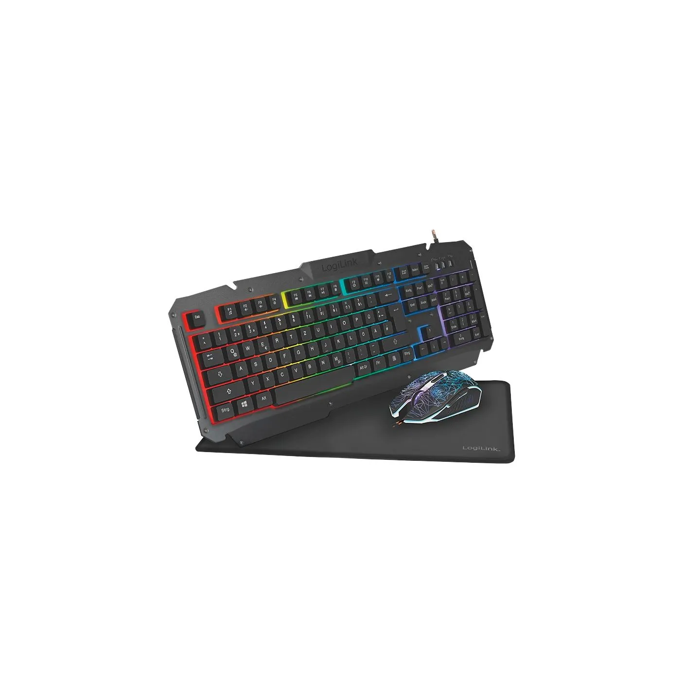 Logilink | Gaming-Set, keyboard, mouse and mouspad | ID0185 | Keyboard, Mouse and Pad Set | Wired | Mouse included | DE