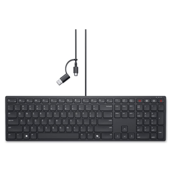 Dell | Collaboration Keyboard | KB525C | Keyboard | Wired | US (QWERTY) | Black