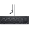 Dell | Collaboration Keyboard | KB525C | Keyboard | Wired | Ukrainian (QWERTY) | Black