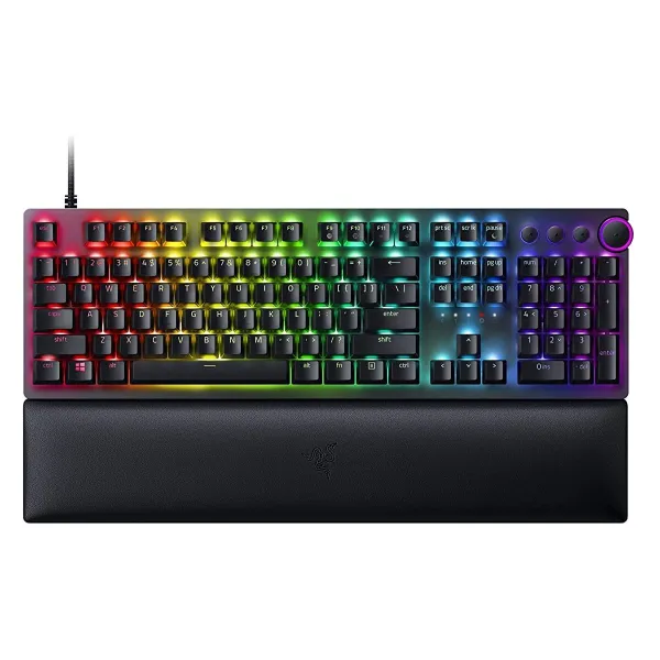 Razer | Huntsman V2 Optical Gaming Keyboard | Gaming keyboard | Wired | RGB LED light | NORD | Clicky Purple Switch | Black