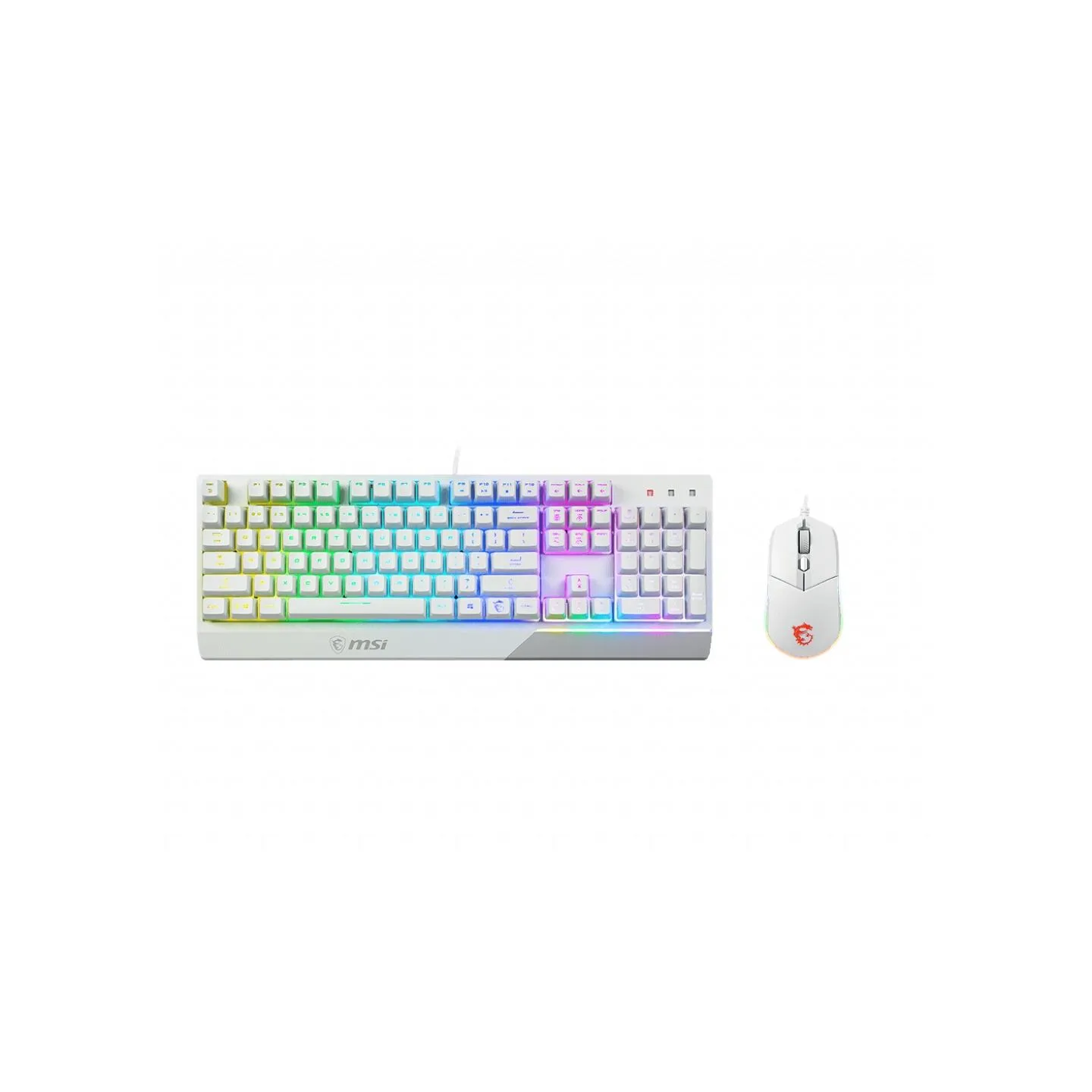 MSI | Vigor GK30 COMBO WHITE | Keyboard and Mouse Set | Wired | Mouse included | US | White