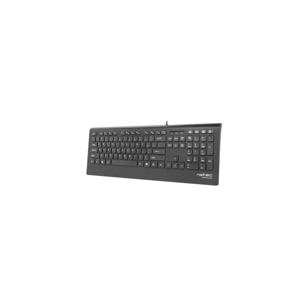 Natec Keyboard, Barracuda, US Layout, Slim | Natec | Keyboard | Barracuda | Standard | Wired | US | Black