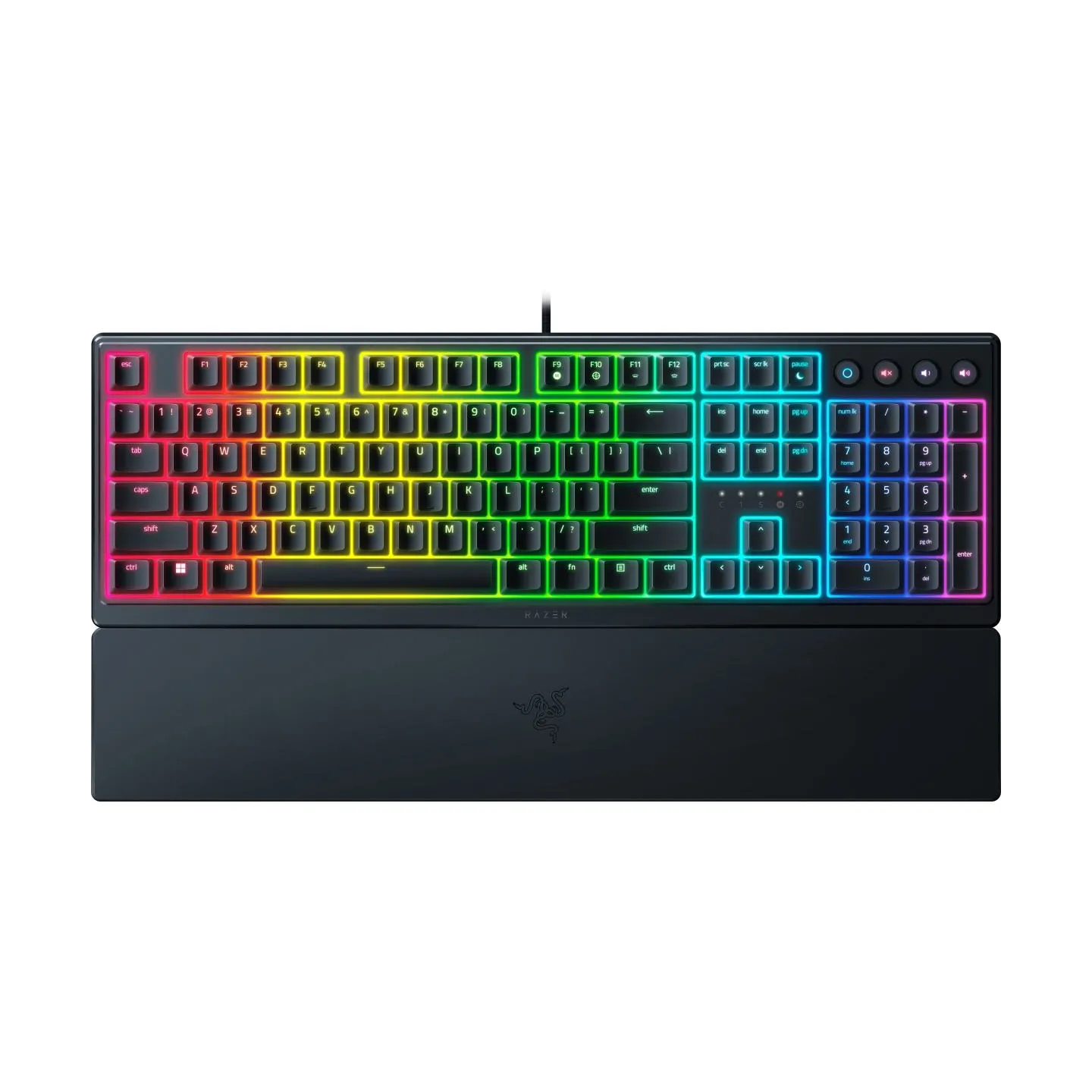 Razer | Gaming Keyboard | Ornata V3 | Gaming keyboard | Wired | RGB LED light | NORD | Razer Mecha-Membrane | Black