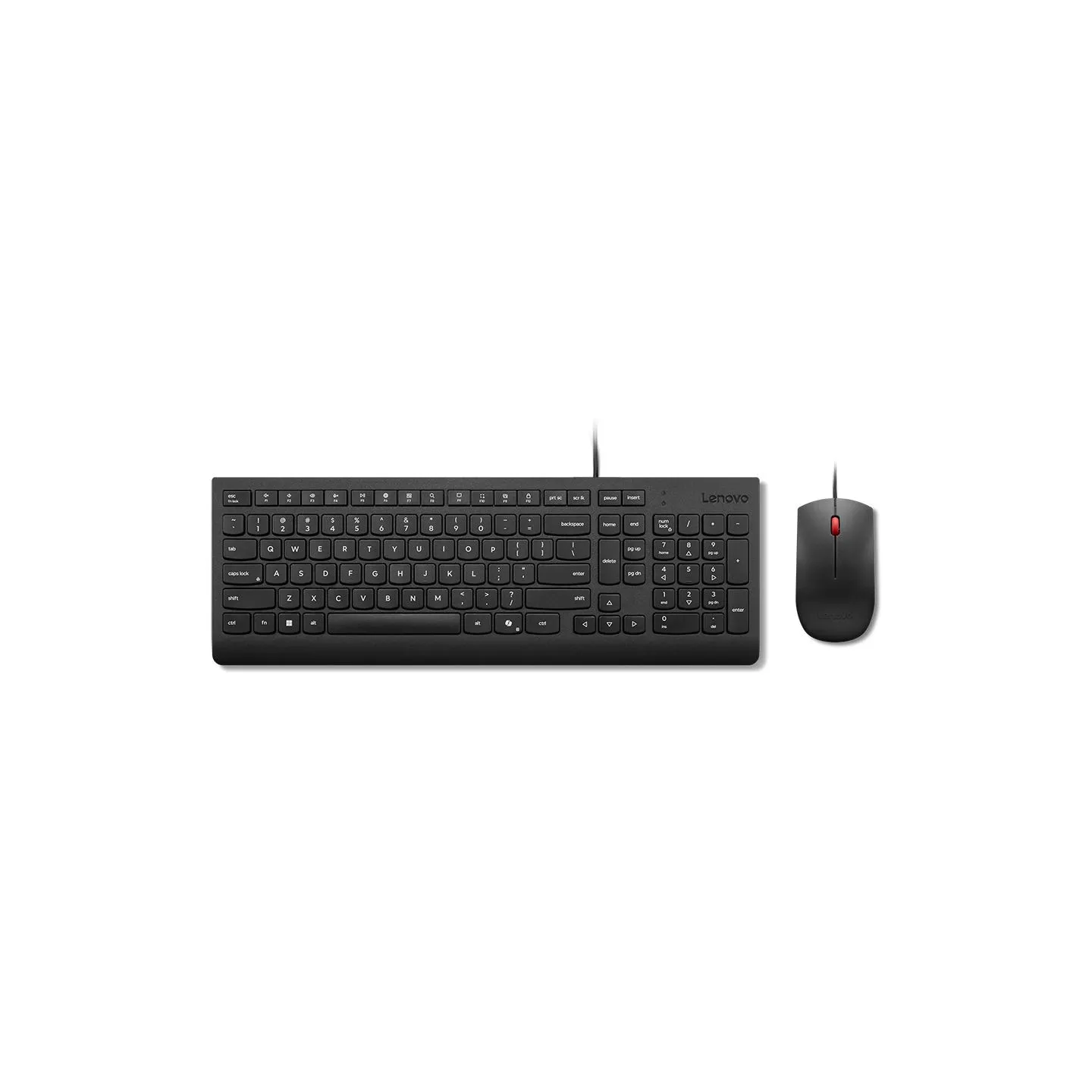 Lenovo Essential Wired Combo Keyboard and Mouse | Keyboard and Mouse Set | Wired | Mouse included | Lithuanian | Black