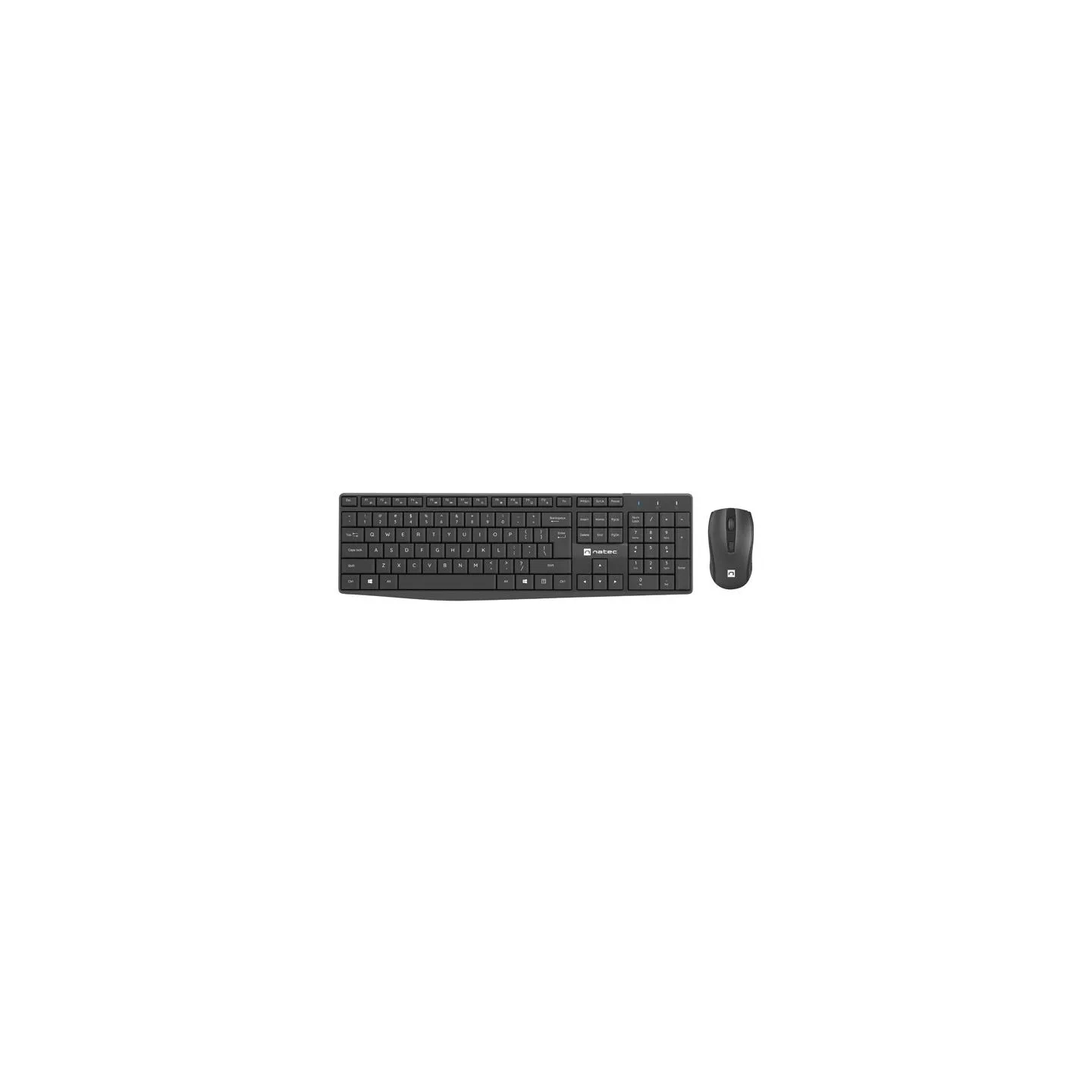 Natec | Keyboard and Mouse | Squid 2in1 Bundle | Keyboard and Mouse Set | Wireless | Wireless connection | US | Black