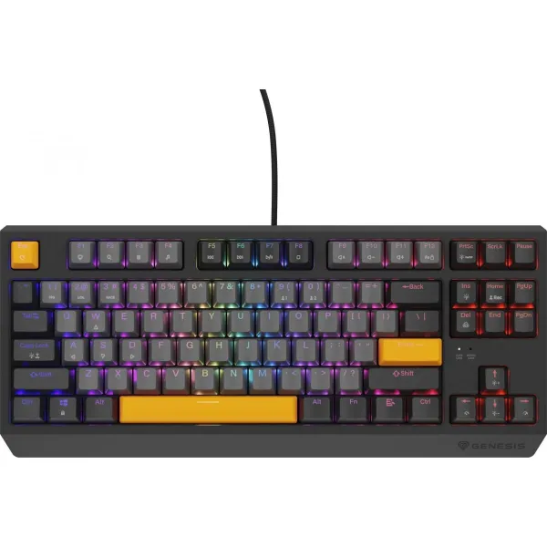 Genesis | THOR 230 TKL | Mechanical Gaming Keyboard | Wired | US | Outemu Red | Anchor Gray Negative