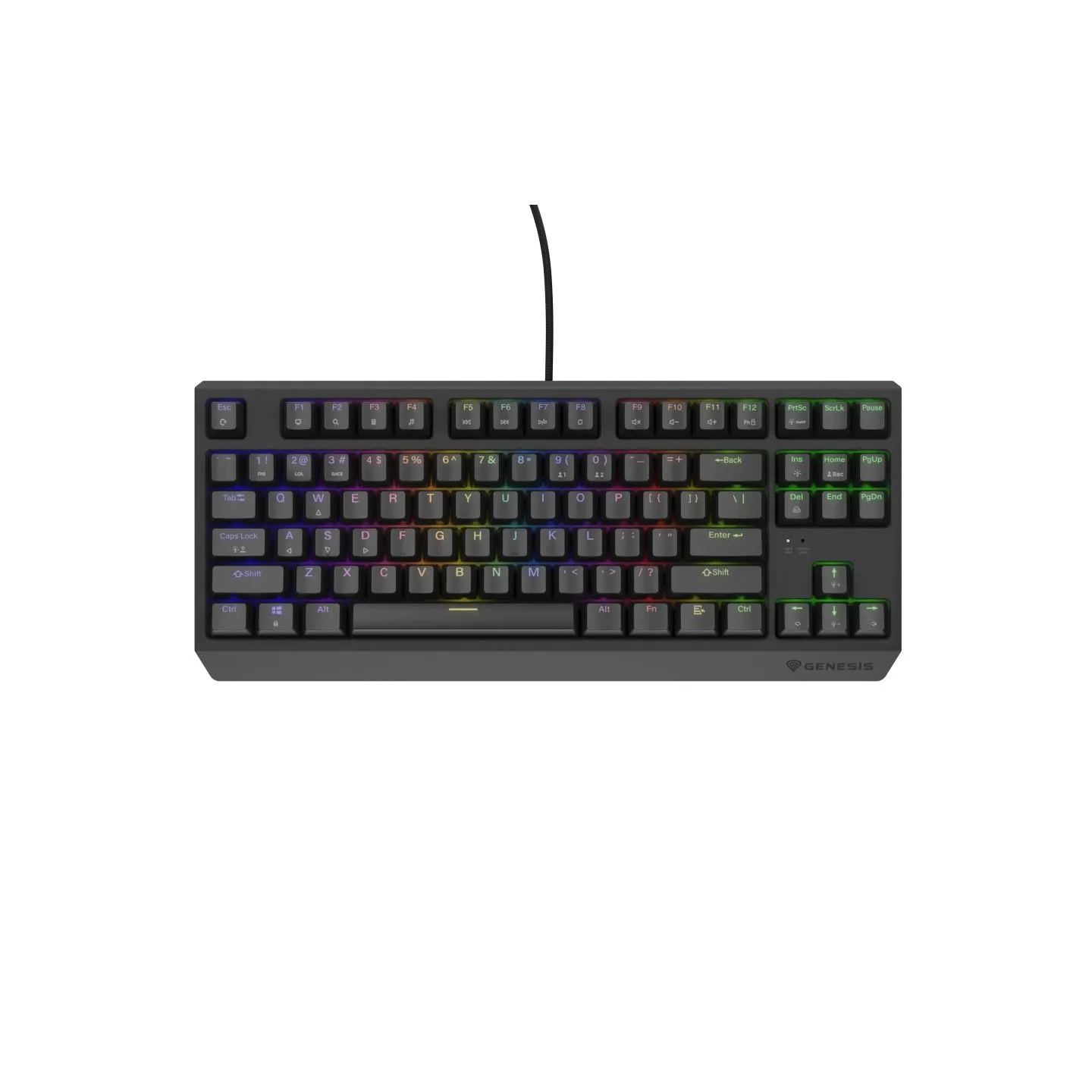 Genesis | THOR 230 TKL | Mechanical Gaming Keyboard | Wired | US | Linear | Black | RGB