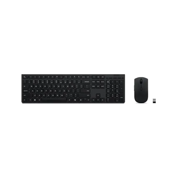 Lenovo Professional Wireless Rechargeable Combo Keyboard and Mouse | Keyboard and Mouse Set | Wireless | Mouse included | Blueto