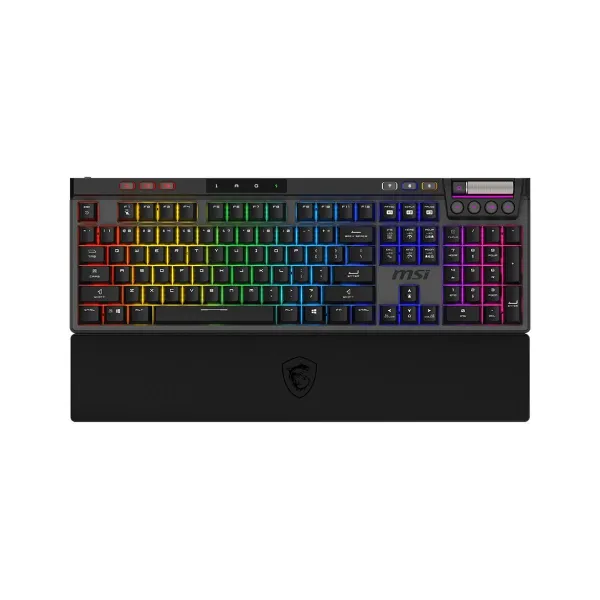 MSI STRIKE PRO WIRELESS | Gaming keyboard | Wireless | US | Kailh Midnight Pro Silent Tactile | Black