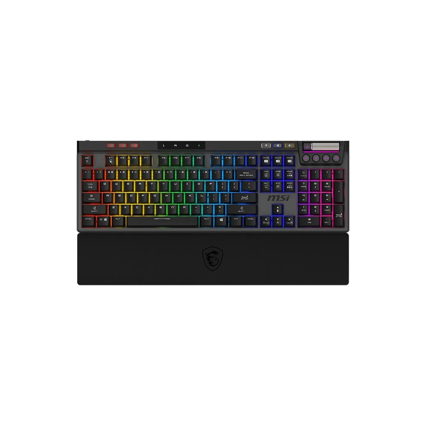 MSI STRIKE PRO WIRELESS | Gaming keyboard | Wireless | US | Kailh Midnight Pro Silent Tactile | Black