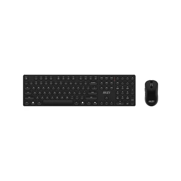 MSI | FORGE K210 | Keyboard and Mouse Set | Wireless | Mouse included | US | Scissor | Black