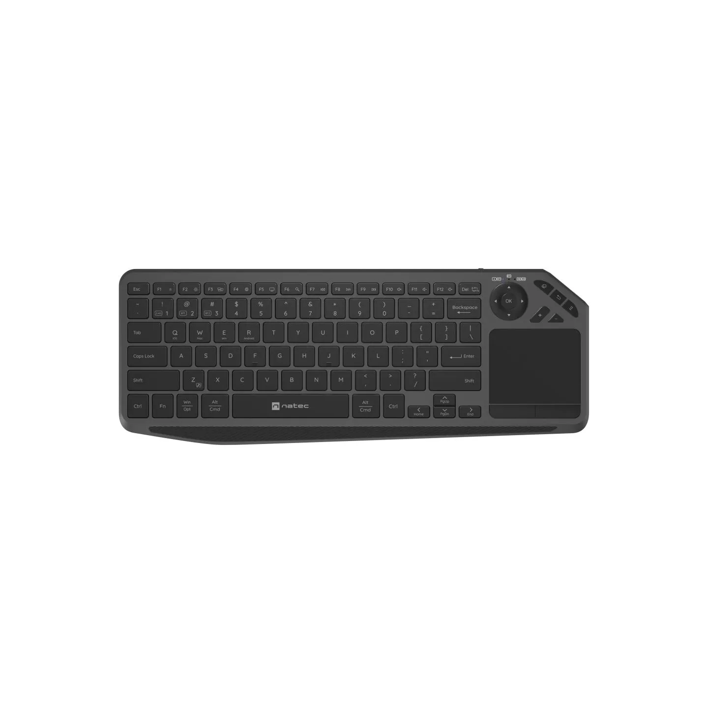 Natec Turbot 2 | Keyboard | Wireless | US | Bluetooth | Black/Gray