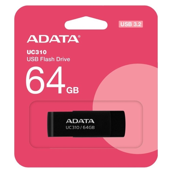 A-Data ADATA | USB Flash Drive | UC310 | 64 GB | USB 3.2 Gen1 | Black