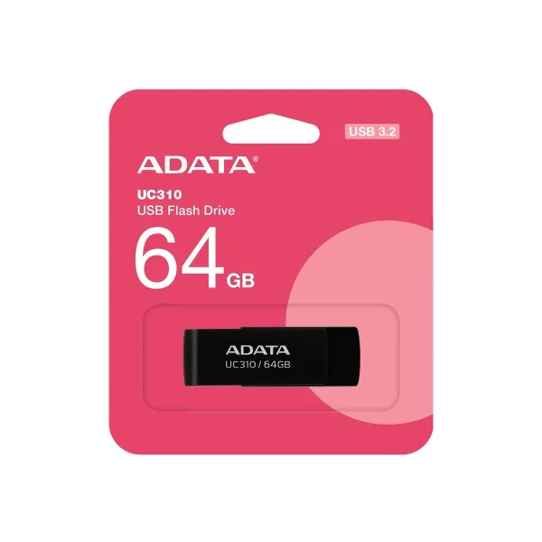 A-Data ADATA | USB Flash Drive | UC310 | 64 GB | USB 3.2 Gen1 | Black