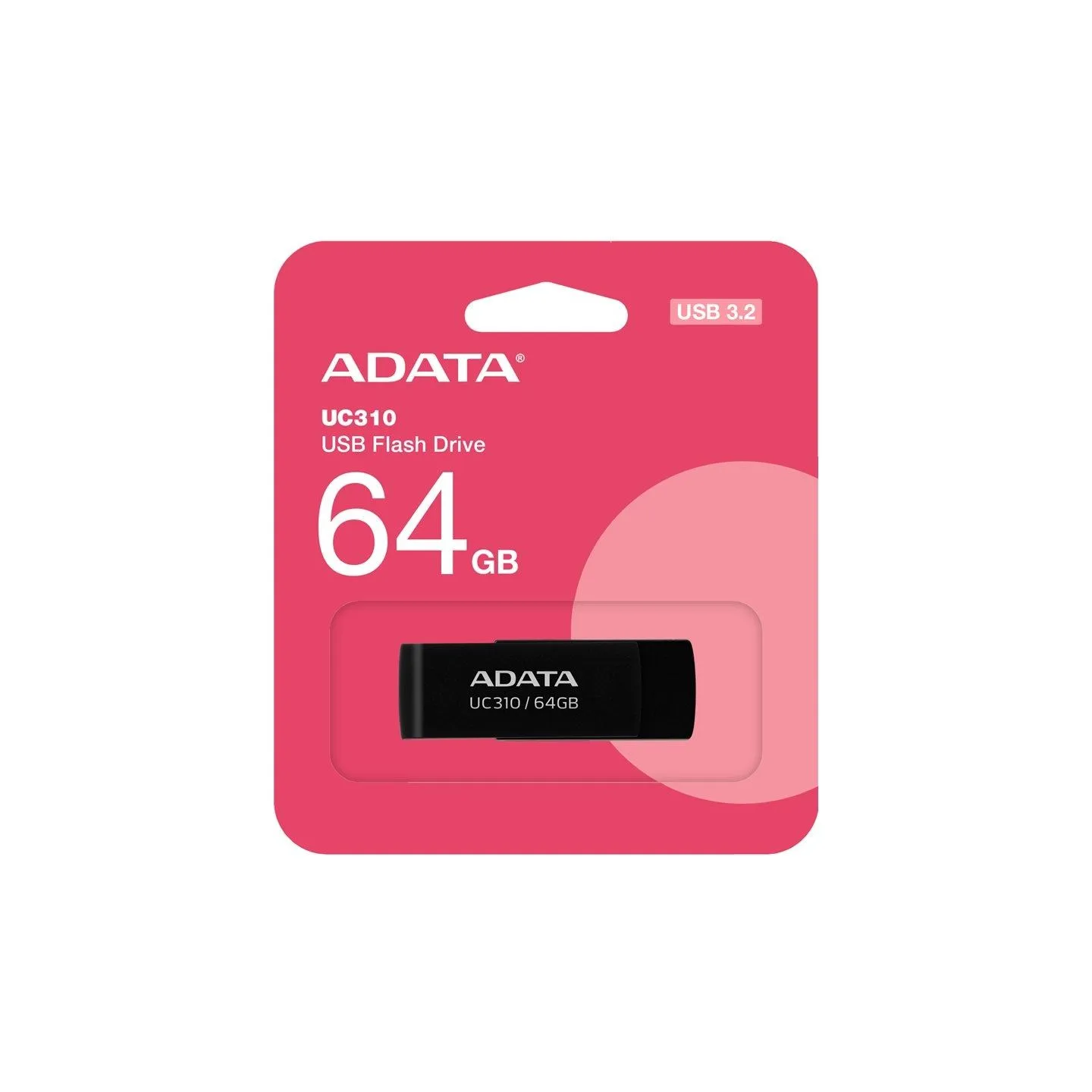 A-Data ADATA | USB Flash Drive | UC310 | 64 GB | USB 3.2 Gen1 | Black