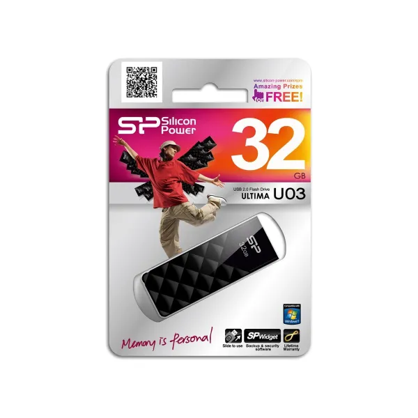 Silicon Power | Ultima U03 | 32 GB | USB 2.0 | Black