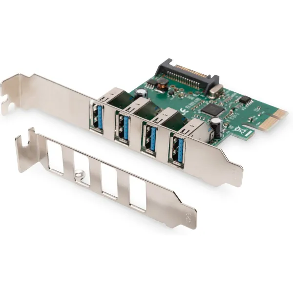 Digitus | USB 3.0, 4 Port, PCI Express Add-On card 4 Ports A/F External, VL805 chipset | DS-30221-1