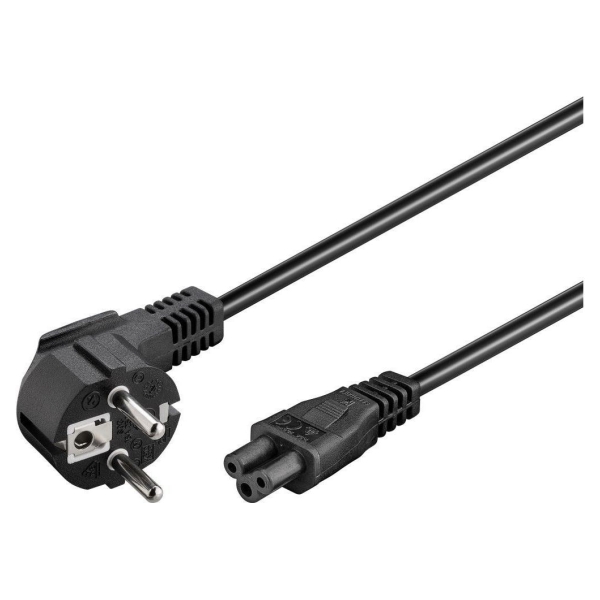 Goobay | Power supply cord (CEE/7/7 to mickey), angled | 68004 | Black