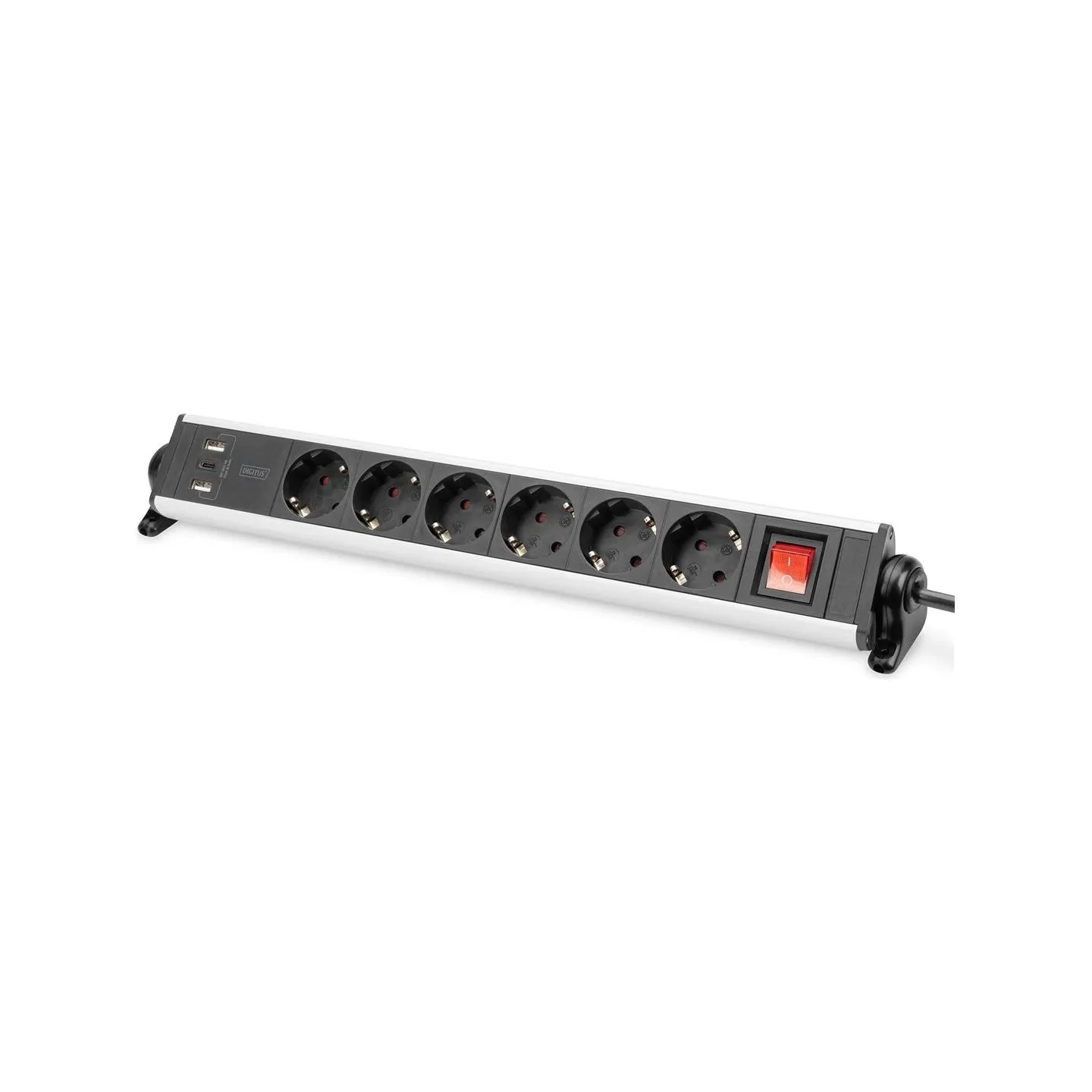 Digitus | Office Power Strip | DA-70624 | Silver/Black