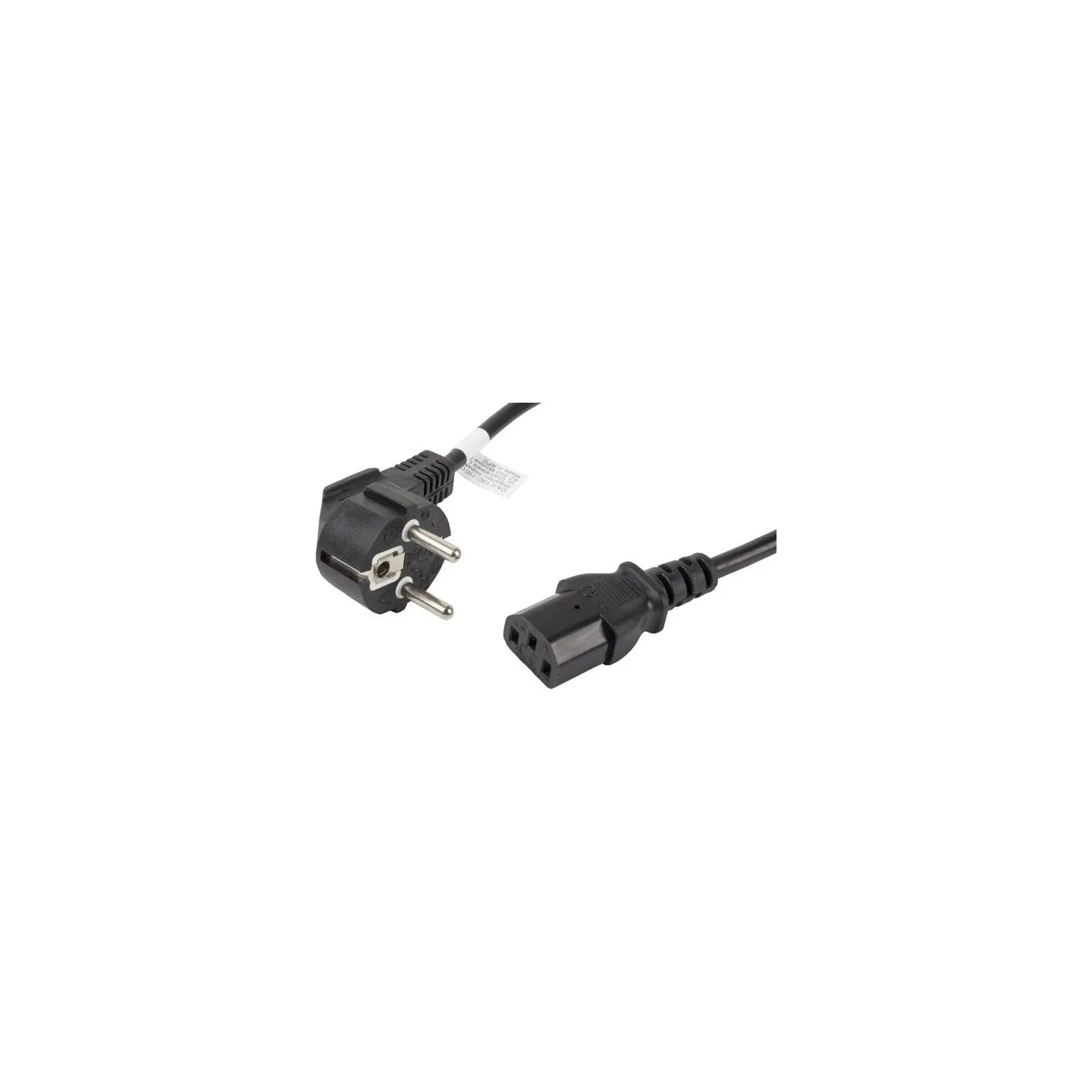 Lanberg | CEE 7/7 to IEC 320 C13 Power Cord | CA-C13C-11CC-0018-BK