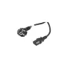 Lanberg | CEE 7/7 to IEC 320 C13 Power Cord | CA-C13C-11CC-0100-BK