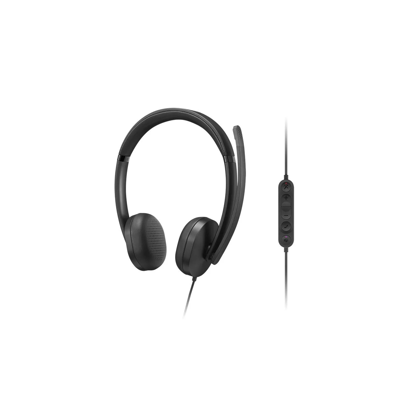 Lenovo Wired VoIP Headset 5000 (Teams) | Built-in microphone | USB Type-A, USB Type-C | Black