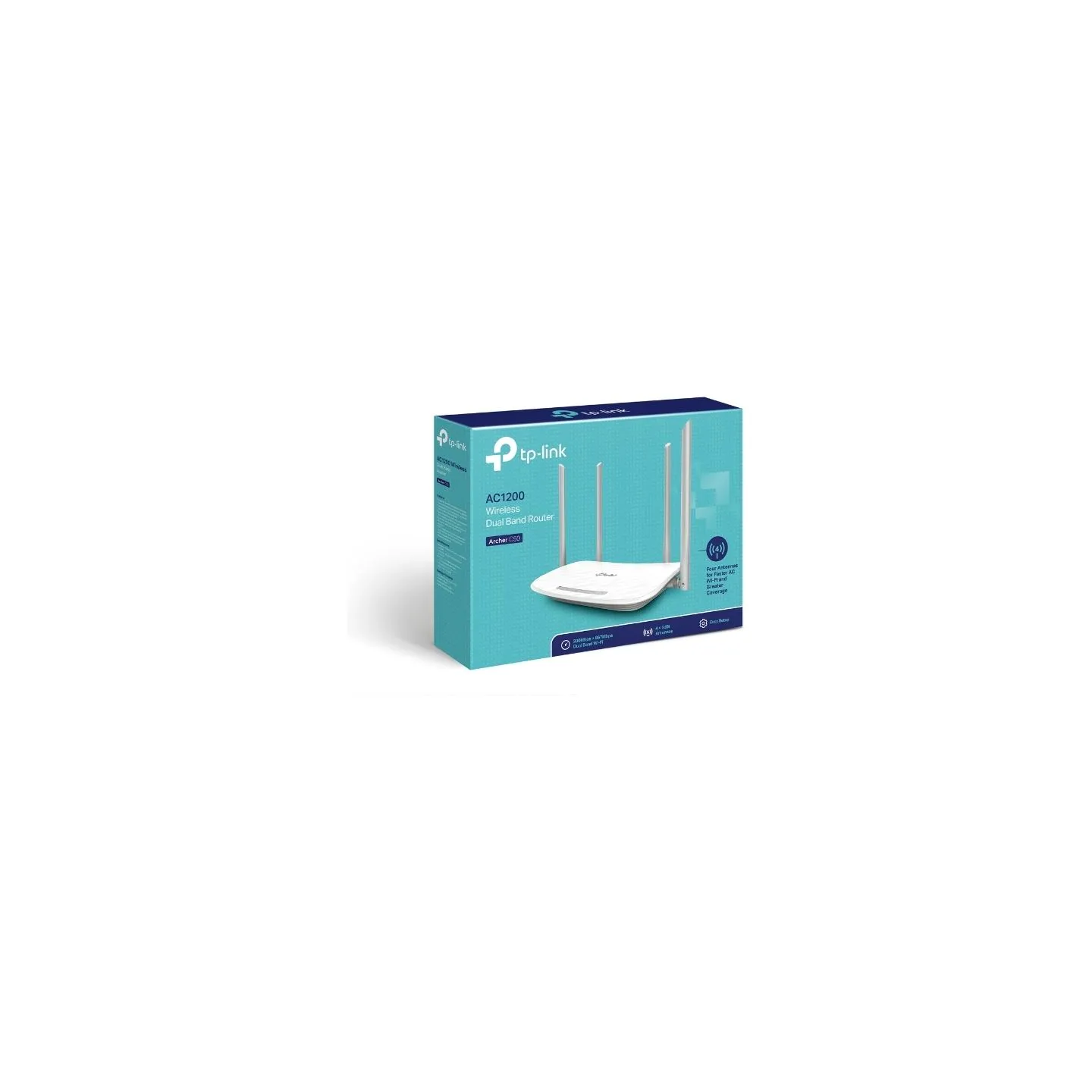 Tp-Link Router | Archer C50 | 802.11ac | 300+867 Mbit/s | 10/100 Mbit/s | Ethernet LAN (RJ-45) ports 4 | Mesh Support No | MU-Mi