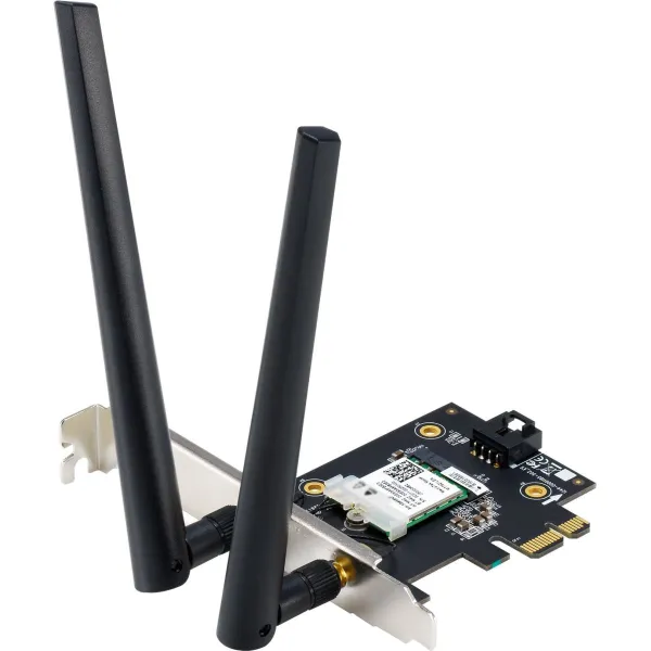 Asus AX1800 Dual-Band Bluetooth 5.2 PCIe Wi-Fi Adapter | PCE-AX1800 | 802.11ax | 574+1201 Mbit/s | Mesh Support No | MU-MiMO Yes