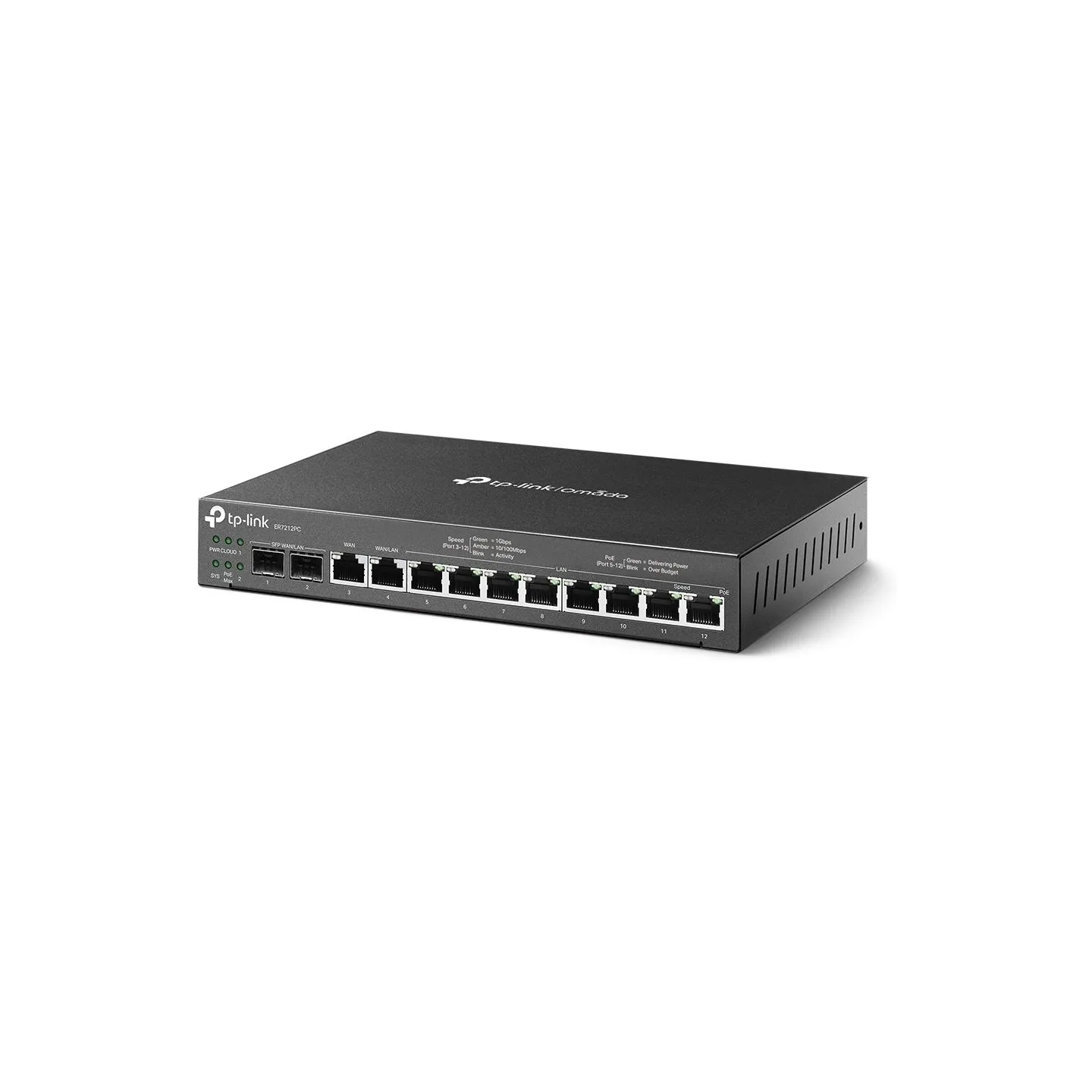 Tp-Link Omada 3-in-1 Gigabit VPN Router | ER7212PC | 802.1q | 10/100/1000 Mbit/s | Ethernet LAN (RJ-45) ports 8 | Mesh Support N