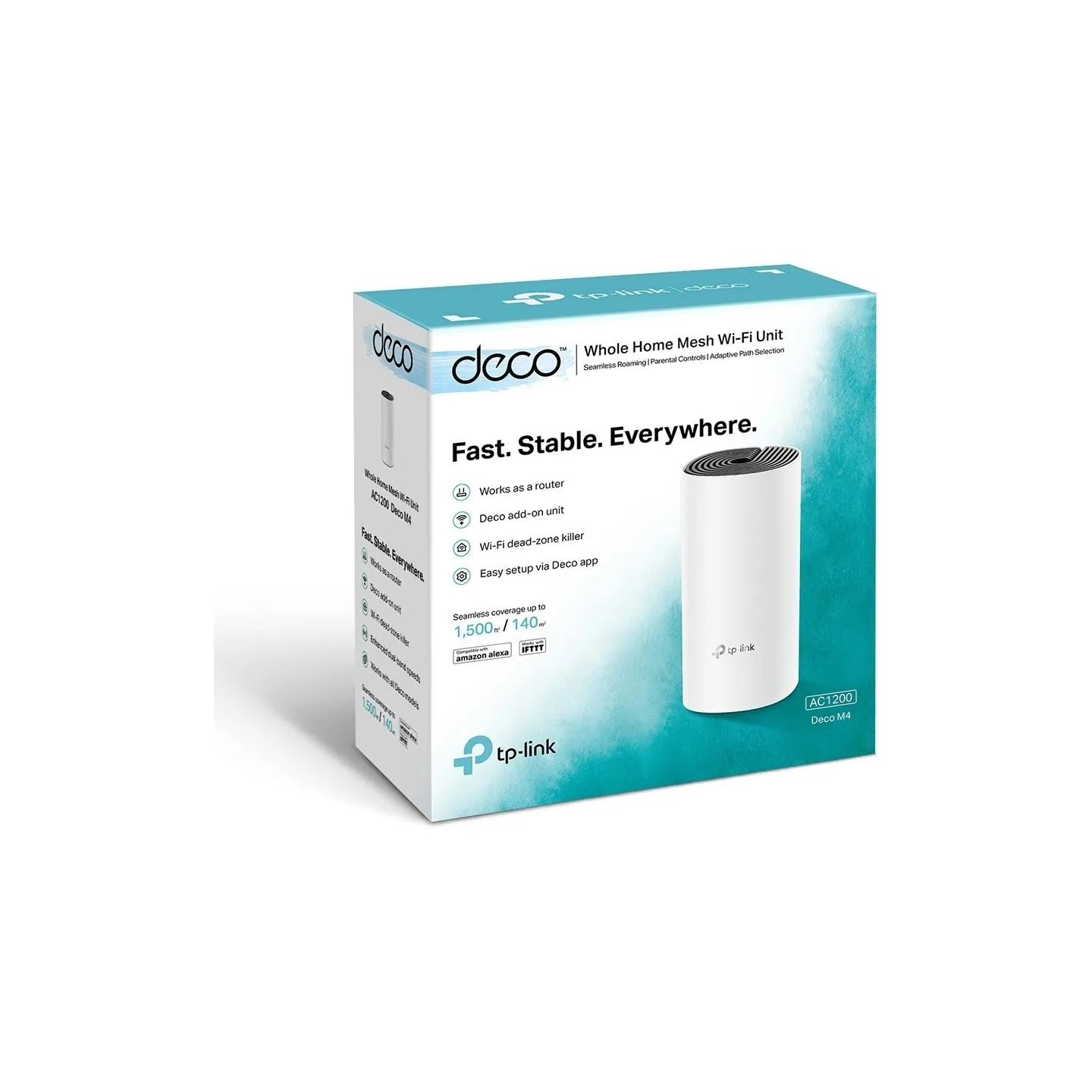 Tp-Link AC1200 Whole Home Mesh WiFi System | Deco M4 (1-pack) | 802.11ac | 867+300 Mbit/s | 10/100/1000 Mbit/s | Ethernet LAN (R