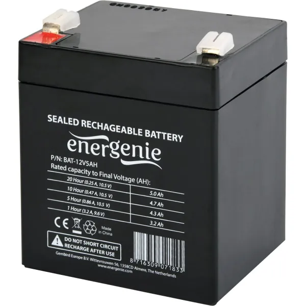 Energenie | Rechargeable battery 12 V 5 AH for UPS | BAT-12V5AH