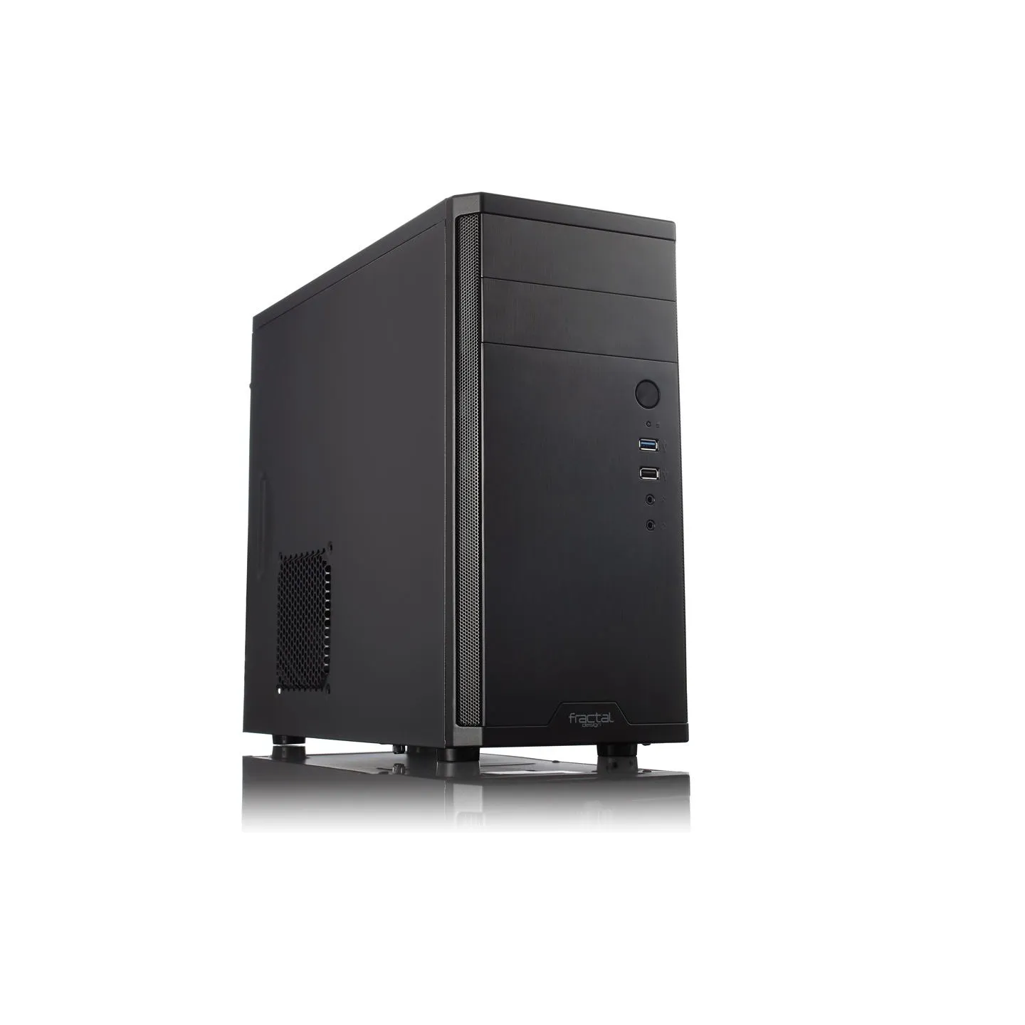 Fractal Design | CORE 1100 | Black | Micro ATX | ATX PSUs, up to 185mm if a typical-length optical drive is mounted