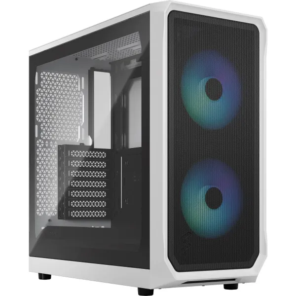Fractal Design | Focus 2 | Side window | RGB White TG Clear Tint | Midi Tower | ATX