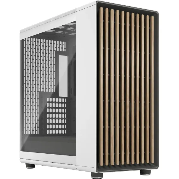 Fractal Design Computer Case | North XL | Chalk White TG Clear | ATX