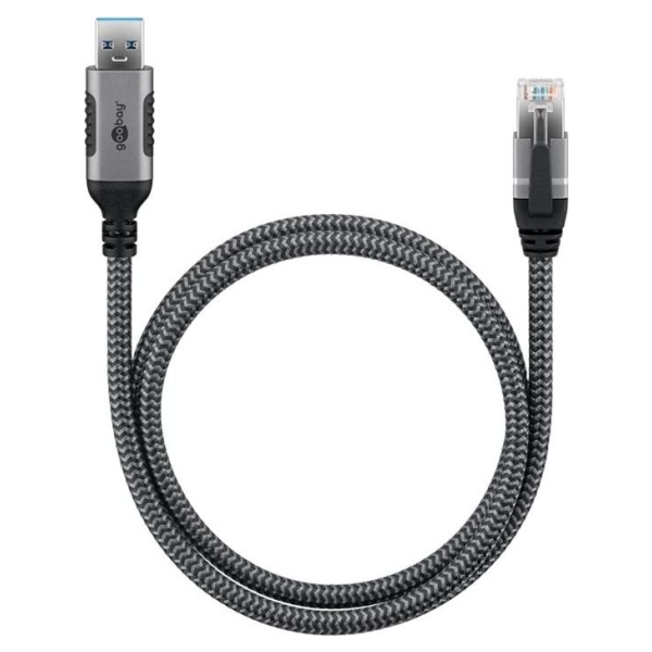 Goobay | USB-A 3.0 to RJ45 Ethernet Cable, 1 m | 70299