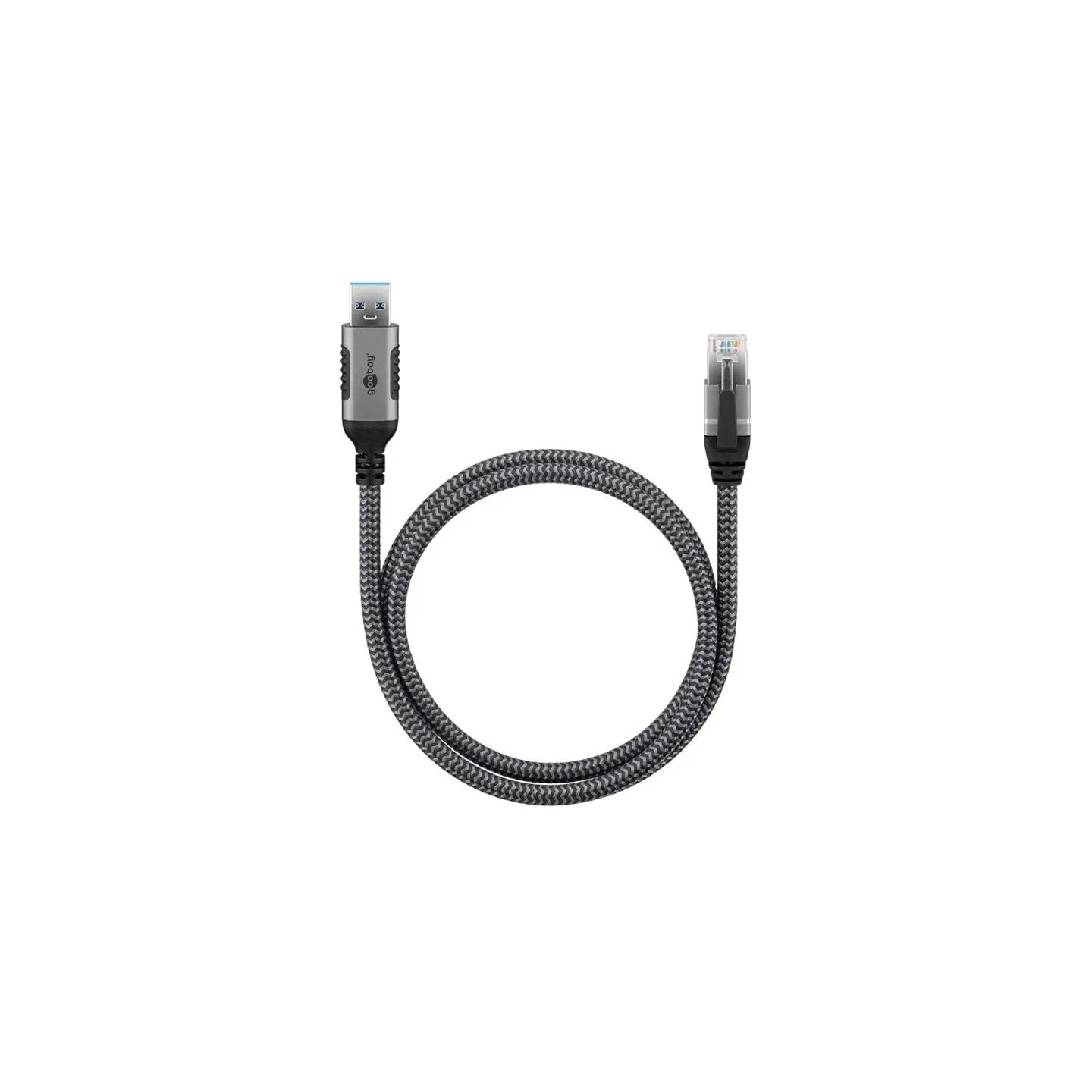 Goobay | USB-A 3.0 to RJ45 Ethernet Cable, 1 m | 70299