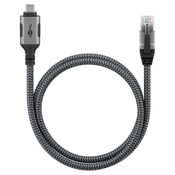 Goobay | USB-A 3.1 to RJ45 Ethernet Cable, 1 m | 70696 | Black