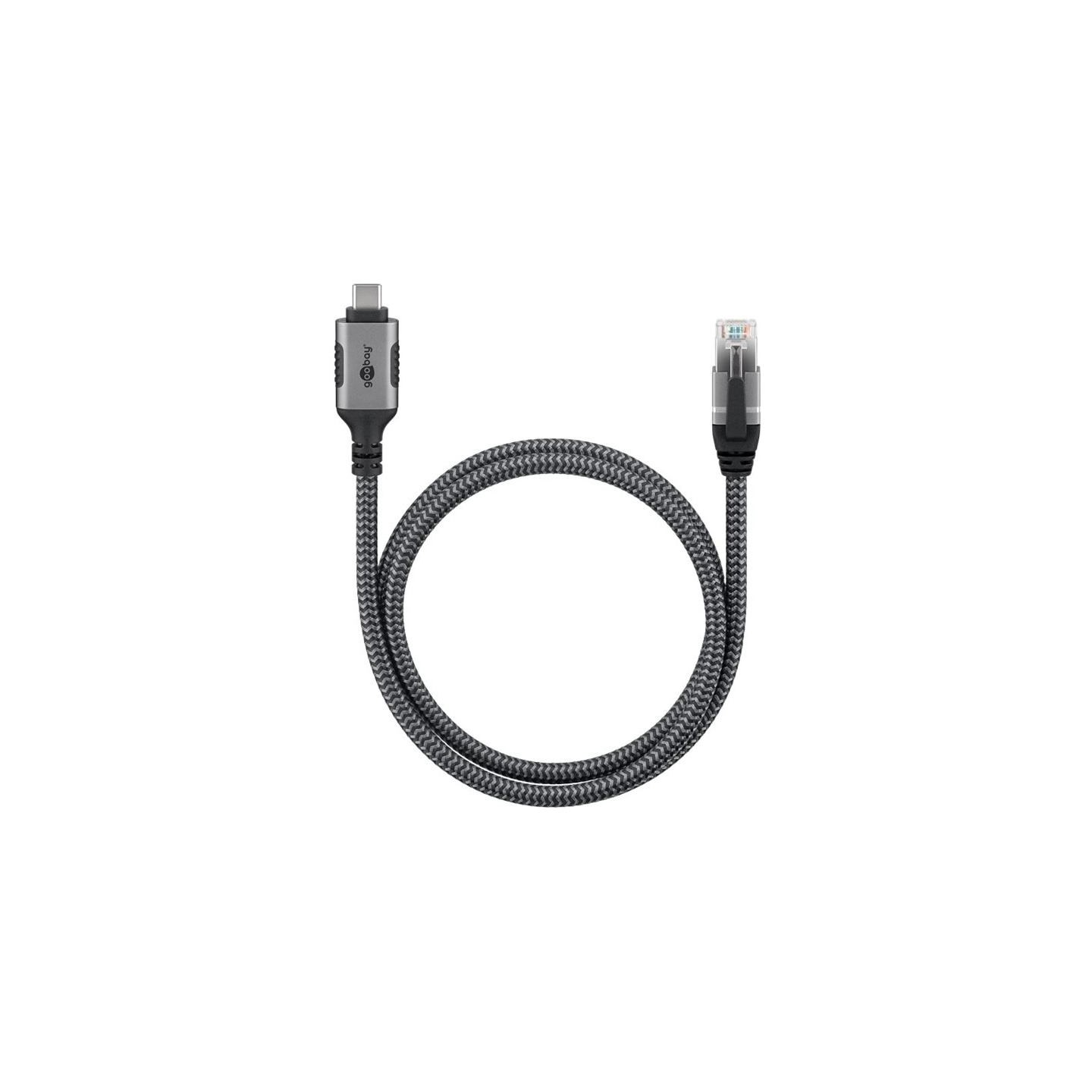 Goobay | USB-A 3.1 to RJ45 Ethernet Cable, 1 m | 70696 | Black