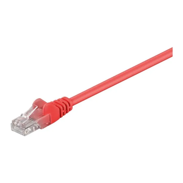 Goobay | CAT 5e patch cable, U/UTP | 68369 | Red RJ45 male (8P8C) | RJ45 male (8P8C)