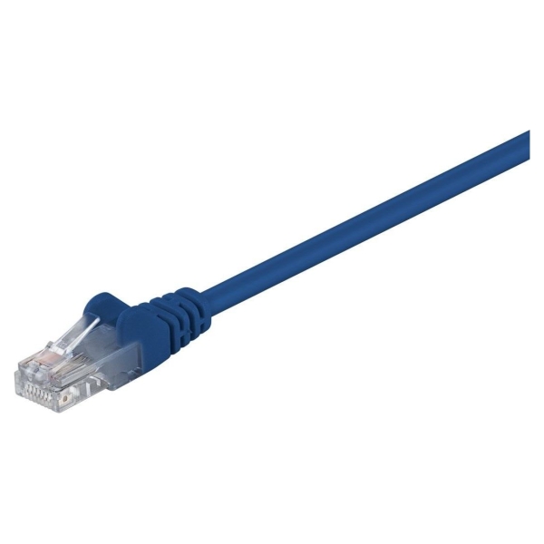 Goobay | CAT 5e patch cable, U/UTP | 68345 | Blue RJ45 male (8P8C) | RJ45 male (8P8C)