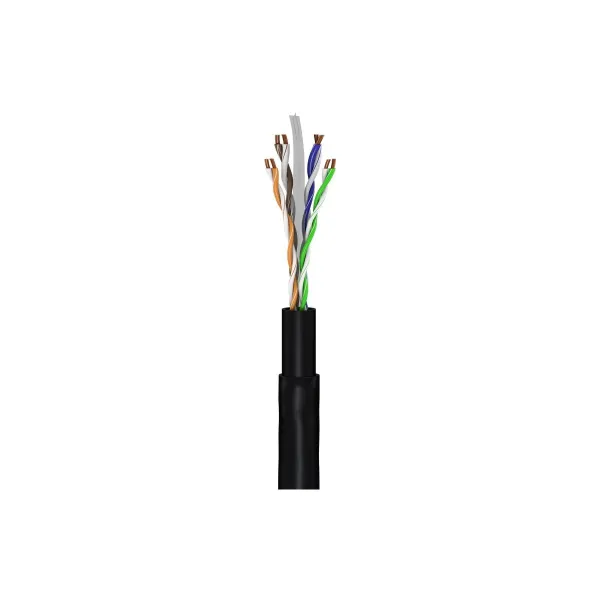 Goobay | CAT 6 Outdoor-patch cable, U/UTP | 94393 | Black RJ45 male (8P8C) | RJ45 male (8P8C)