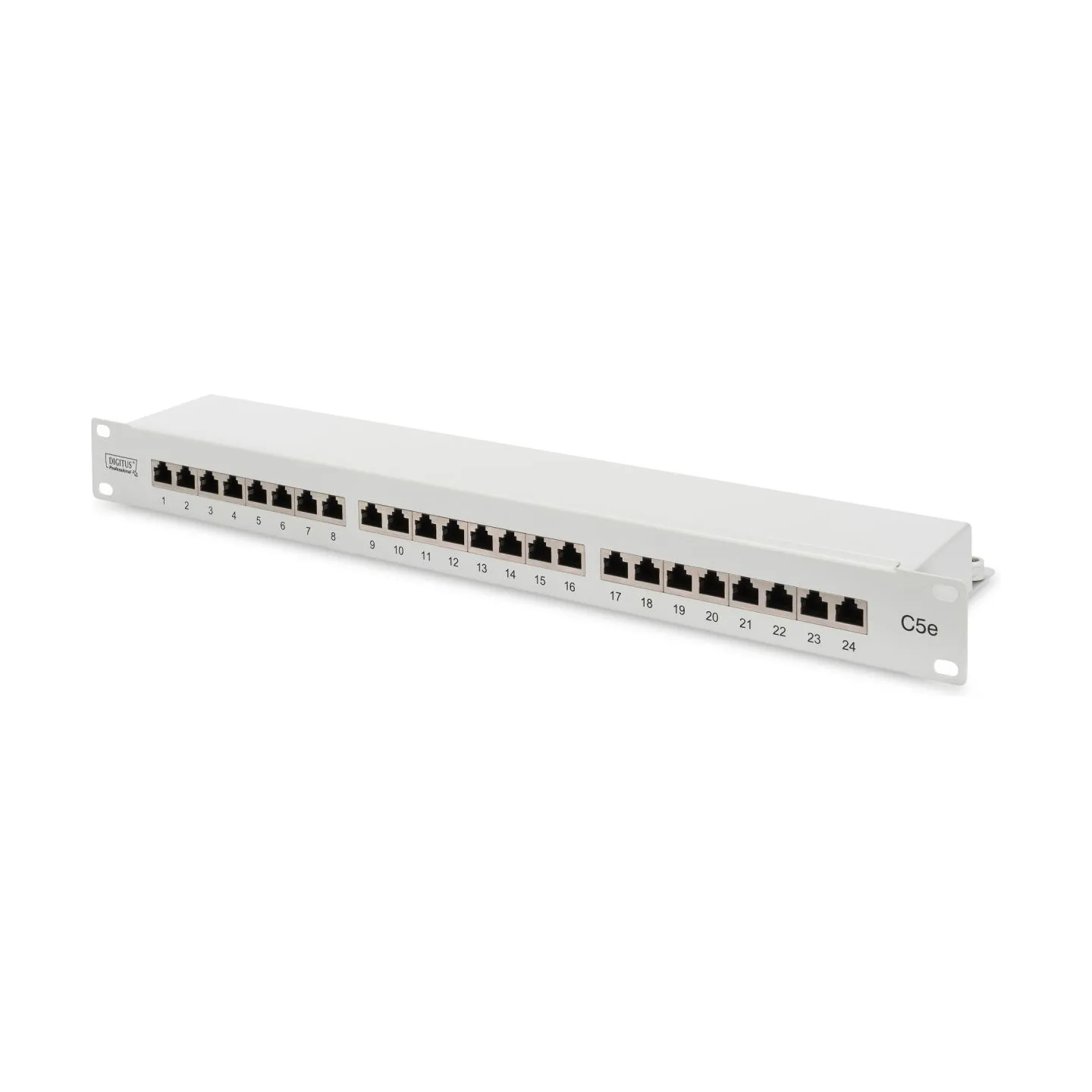 Digitus | Patch Panel | DN-91524S | Category: CAT 5e; Ports: 24 x RJ45; Retention strength: 7.7 kg; Insertion force: 30N max | 4
