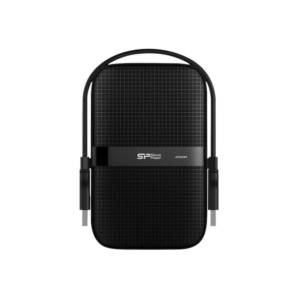 Silicon Power Portable Hard Drive | Armor A60 | 1000 GB | USB 3.2 | Black