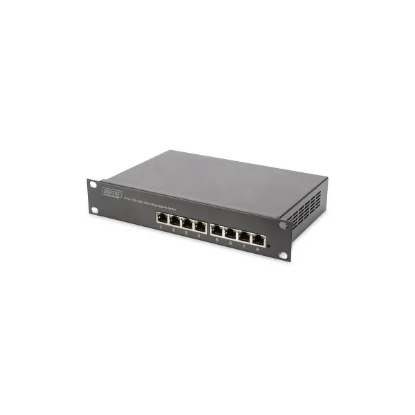Digitus | 8-port Gigabit Ethernet Switch | DN-80114 | Unmanaged | Rackmountable | Power supply type Internal