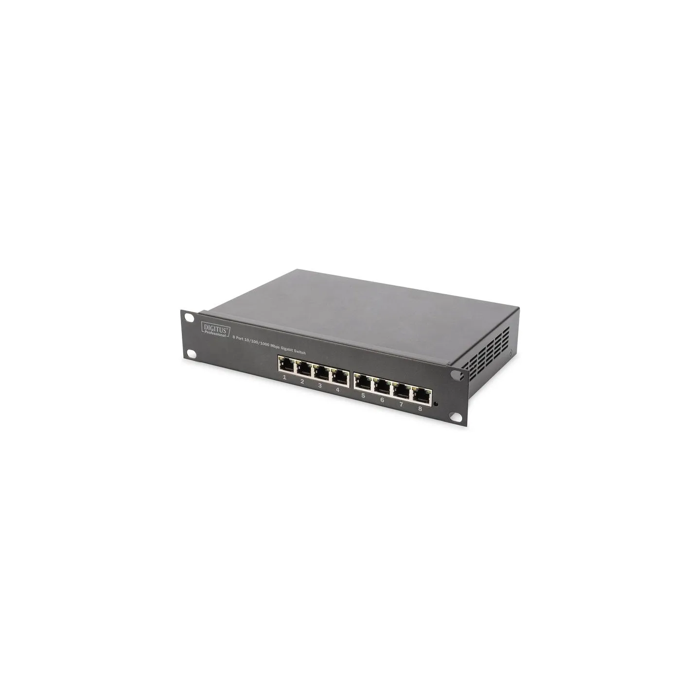 Digitus | 8-port Gigabit Ethernet Switch | DN-80114 | Unmanaged | Rackmountable | Power supply type Internal